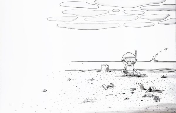 The beach