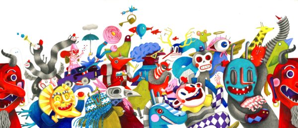 The masked parade