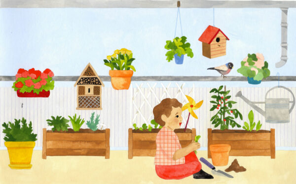 Dans le potager