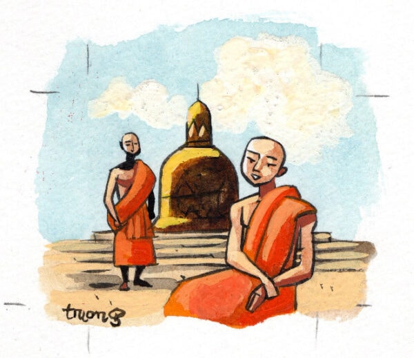 Two monks