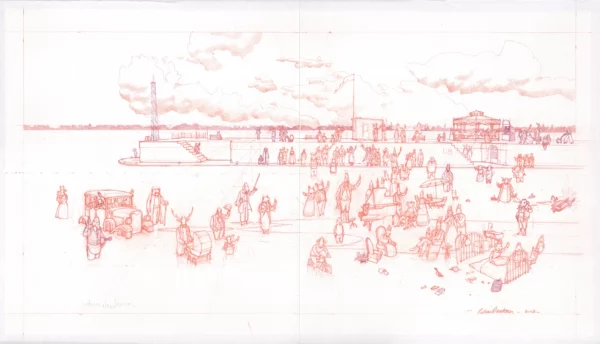 Sketch The song of the departure