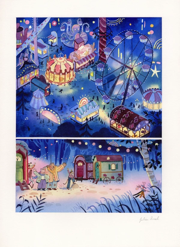Les lumières de la fête foraine