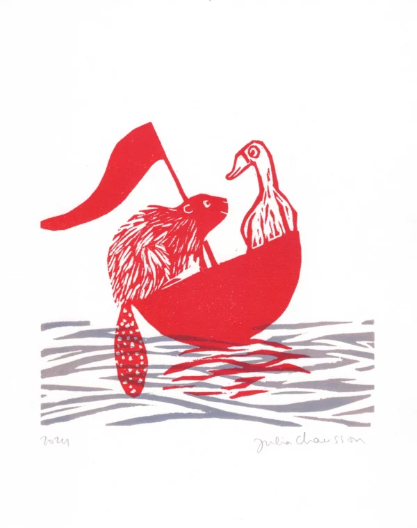 The goose and the beaver